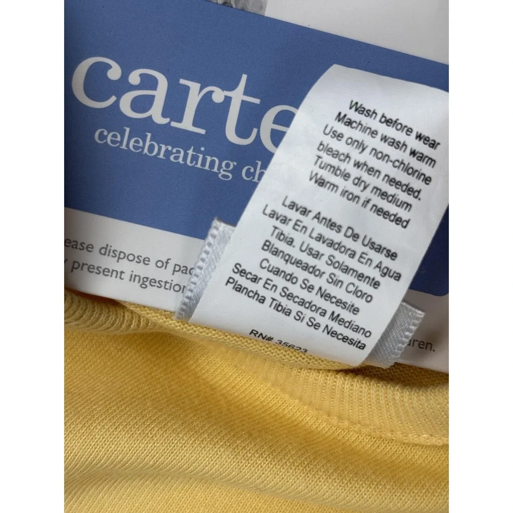 Vintage Carters Sleeveless Rompers Baby Boys 3-6M Yellow Surf Shop Fish 2 Pack